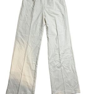 Love Tree Women's White Wide Leg Dress Pants Size L Polyester Spandex